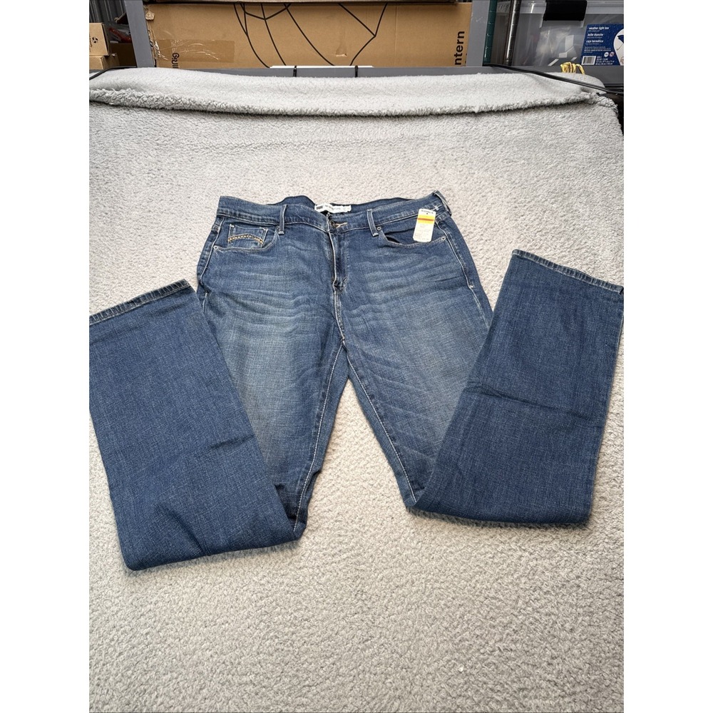 Levi's 505 Jeans Womens 12 Regular Straight Leg Stretch 15505-0081